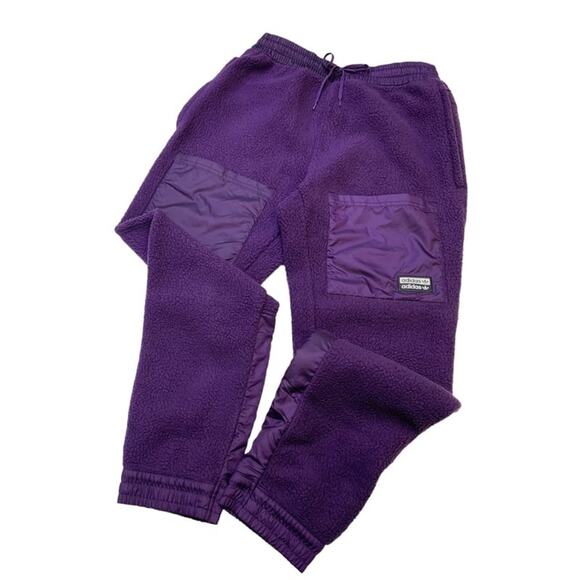 Adidas Vocal Sherpa Track Sweatpants Size Large - Picture 4 of 9